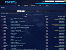 Tablet Screenshot of furry.cz
